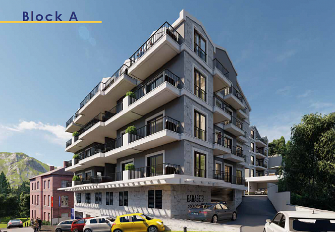 Neu gebaute Wohnungen mit Infrastruktur in Budva